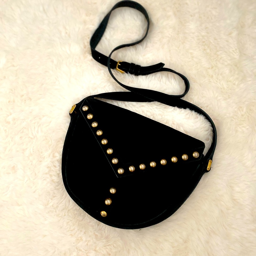 Saint Laurent Y Studs Besace Crossbody Bag